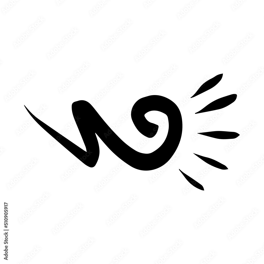 Obraz premium flourish swirl element 