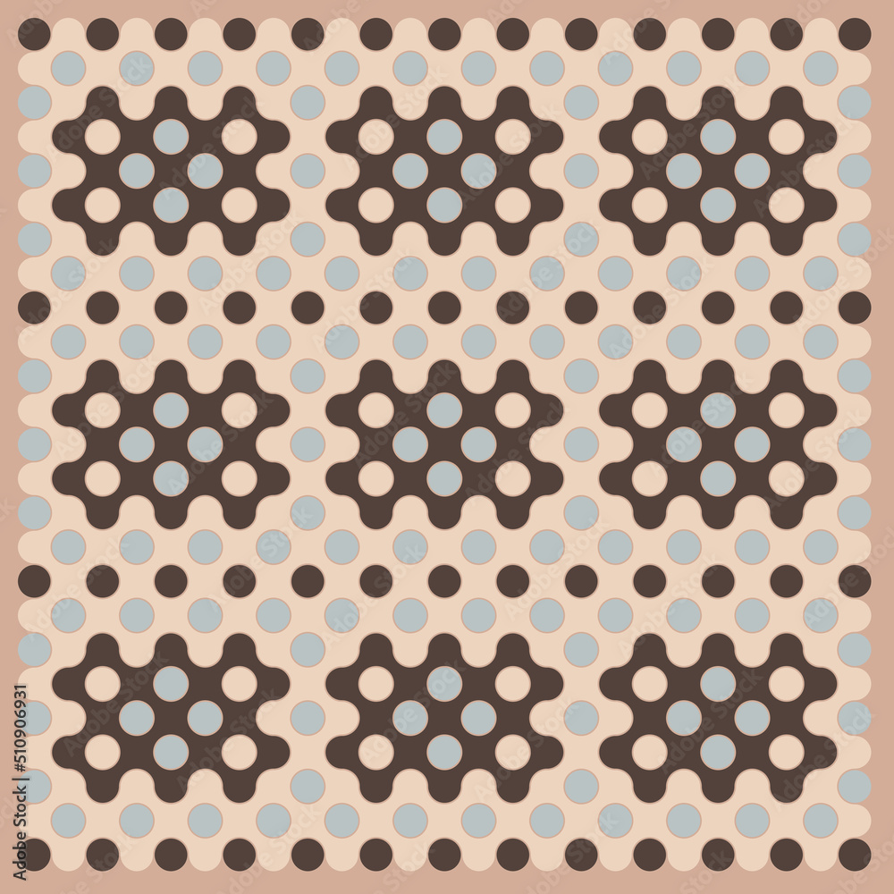 Multicolor truchet tiling connections illustration Multicolor truchet tiling connections illustration