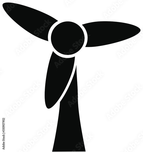 windmill.wind force.wind generator.source of energy.wind turbine icon- vector illustration.