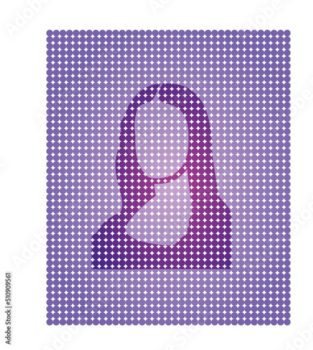 Non Fungible Token (Non-fungible Token) - NFT - Digital Art Stored on Digital Ledger (Blockchain) - Conceptual Illustration