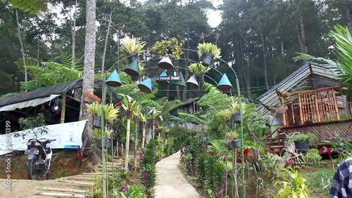 Nature Vacation. Puncak Eurad (Eurad Hill) in Lembang, Bandung, Indonesia photo