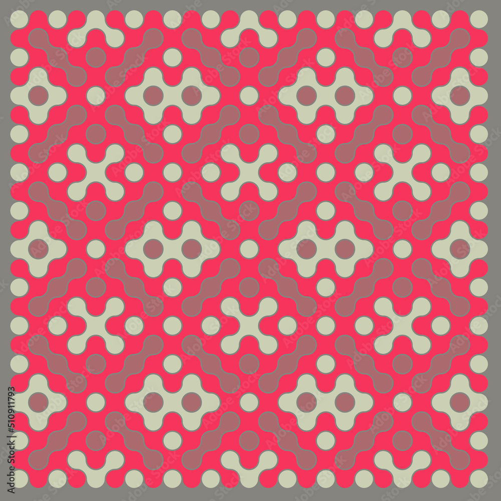 Multicolor truchet tiling connections illustration Multicolor truchet tiling connections illustration