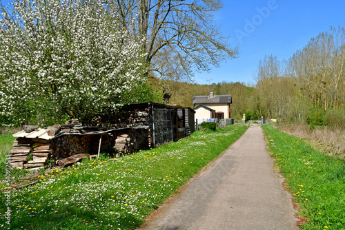 Montreuil sur Epte; France - april 27 2022 : picturesque village photo