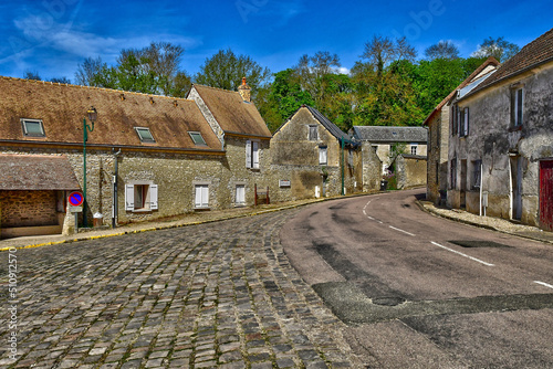 Montreuil sur Epte; France - april 27 2022 : picturesque village photo