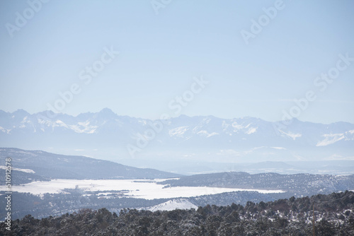 landscape with fog