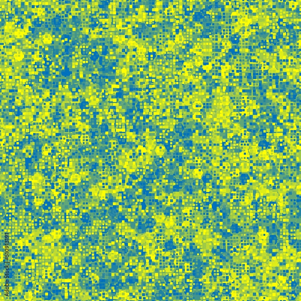 Camouflage seamless pattern with hexagonal endless geometric camo Camouflage seamless pattern with hexagonal endless geometric camo