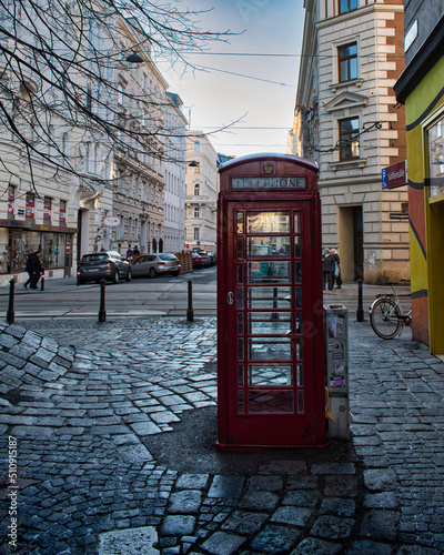 Telephone cell in Vienna but looks like London photo