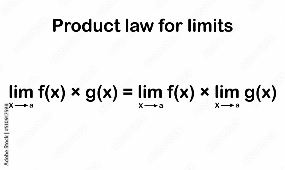 Product law for limits in mathematics Product law for limits in mathematics