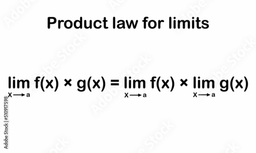 Product law for limits in mathematics