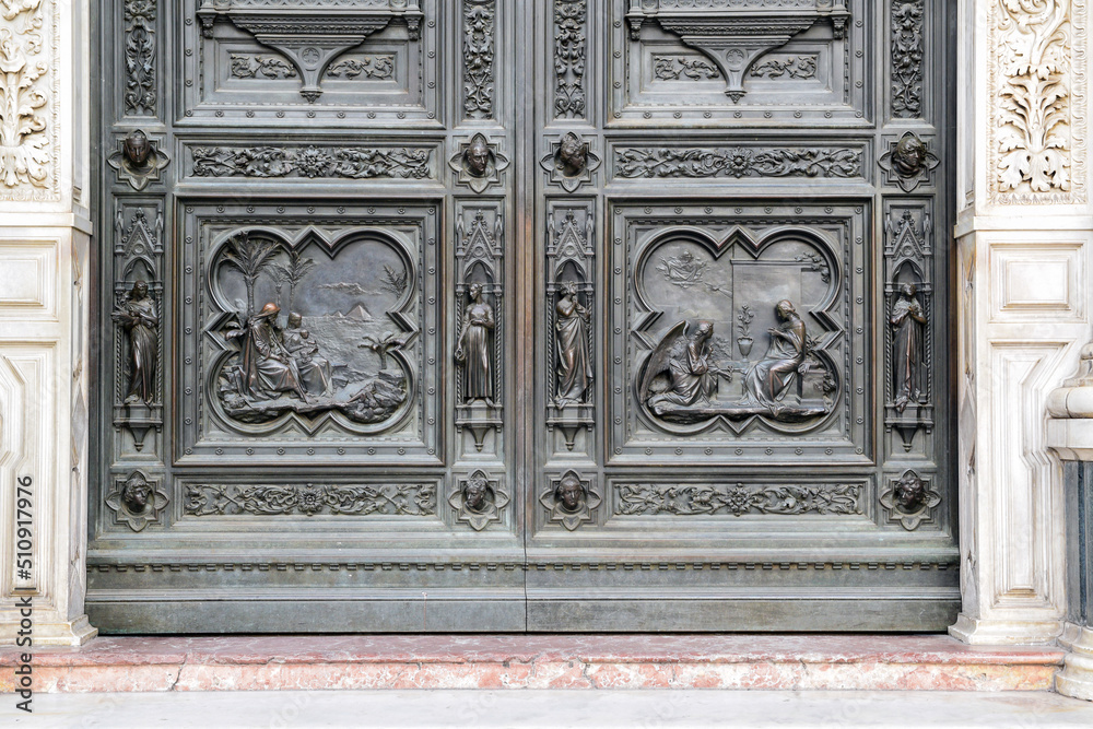 detail of the door of the cathedral country detail of the door of the cathedral country