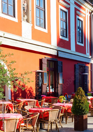Street cafe oldtown Gyor Hu...