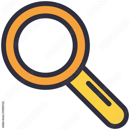 Vector magnifying glass loupe zoom search icon
