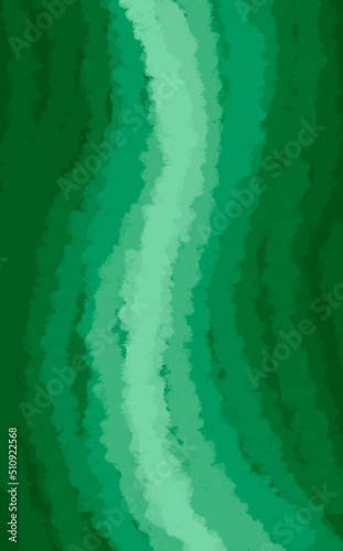 shades of green background of watercolor illustration. wavy stripes
