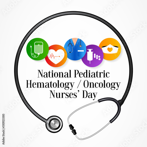 National Pediatric Hematology Oncology Nurses Day is observed every year on September 8, recognizes the hardworking and dedicated professionals bringing care to patients every day. Vector illustration