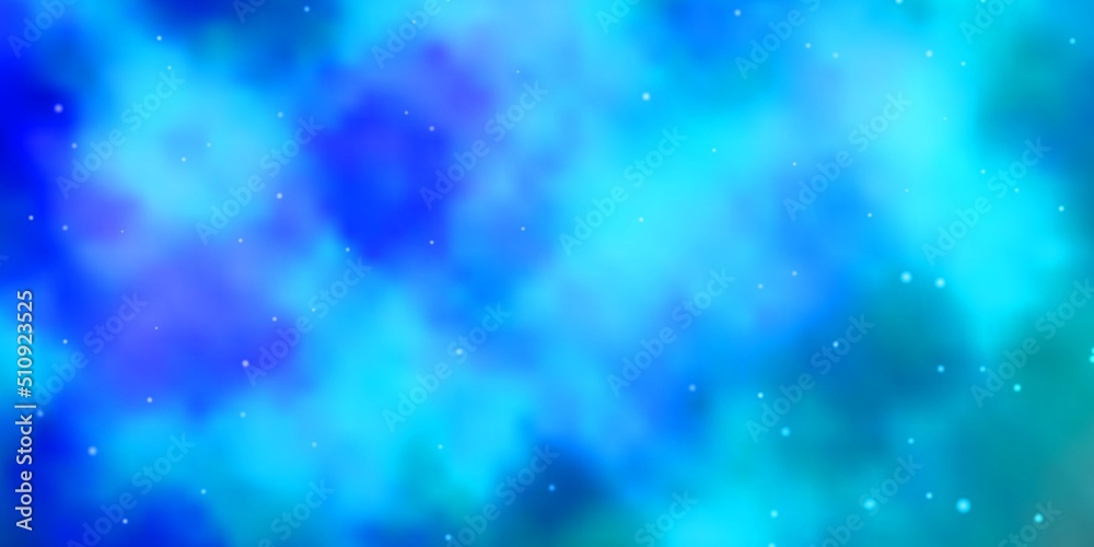 Light BLUE vector layout with bright stars. Light BLUE vector layout with bright stars.