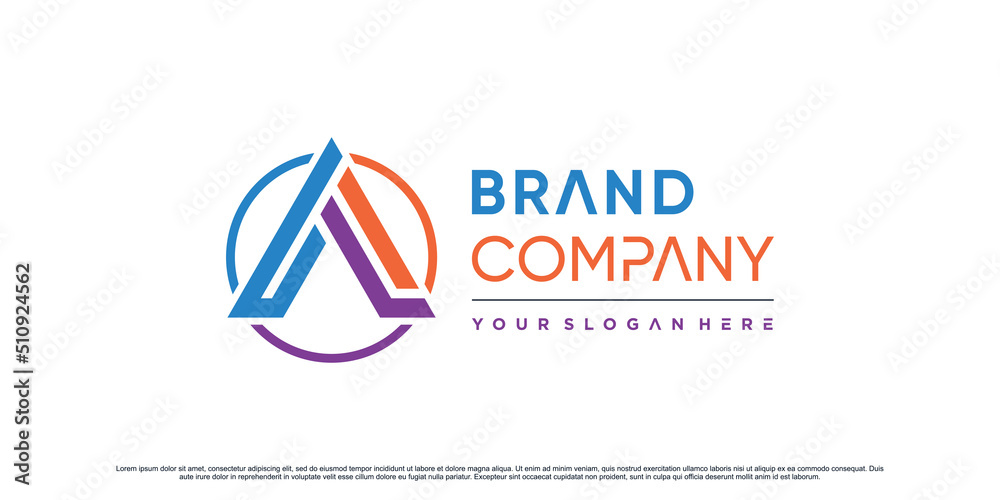 Triangle icon letter a logo design inspiration for business with circle concept Premium Vector Triangle icon letter a logo design inspiration for business with circle concept Premium Vector