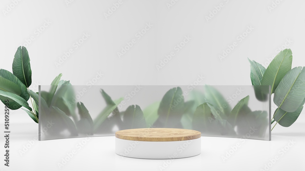 podium display for luxury product presentation, 3d render, 3d illustration
