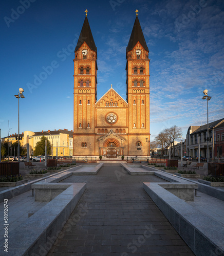 View on the cathedral of Nyíregyháza, Hungary