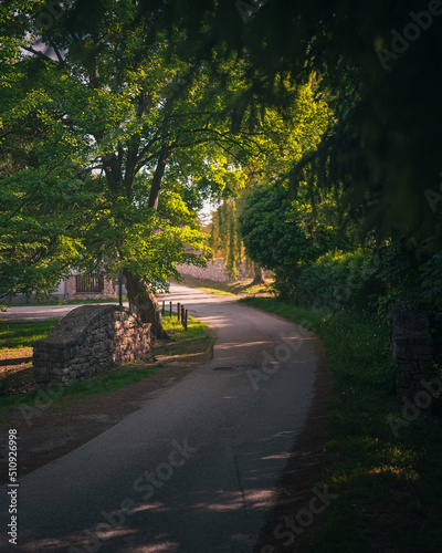 Nice road with stone bridge...