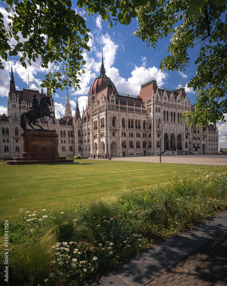 Famous Hungarian Parliament in summer