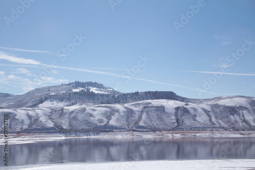 Snow covered mountains