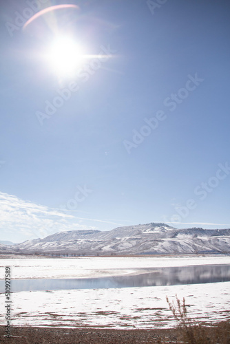 landscape with snow