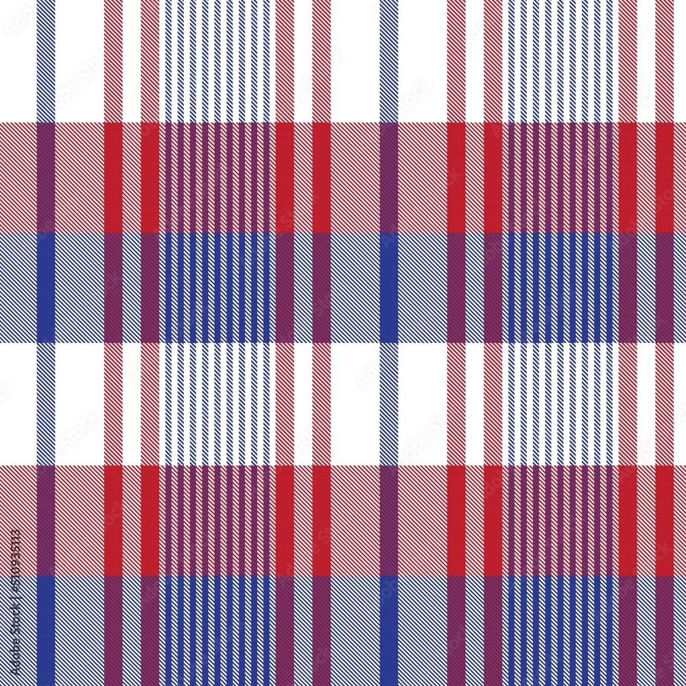 Red Asymmetric Plaid textured Seamless Pattern