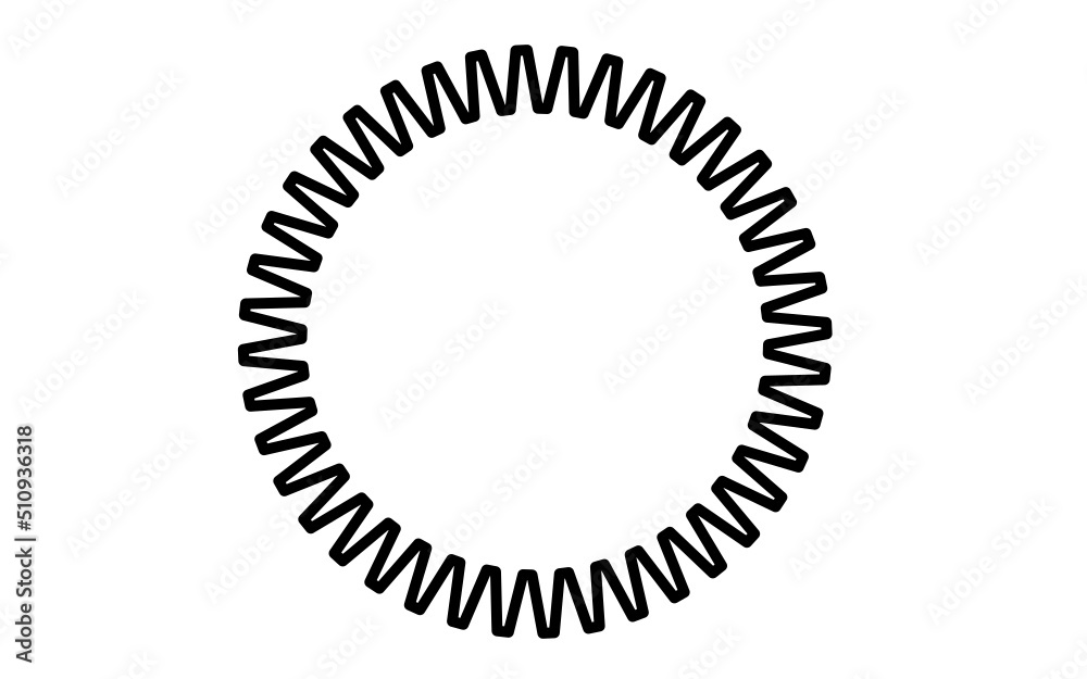 Vector black circle frame cog space abstract bumpy Vector black circle frame cog space abstract bumpy