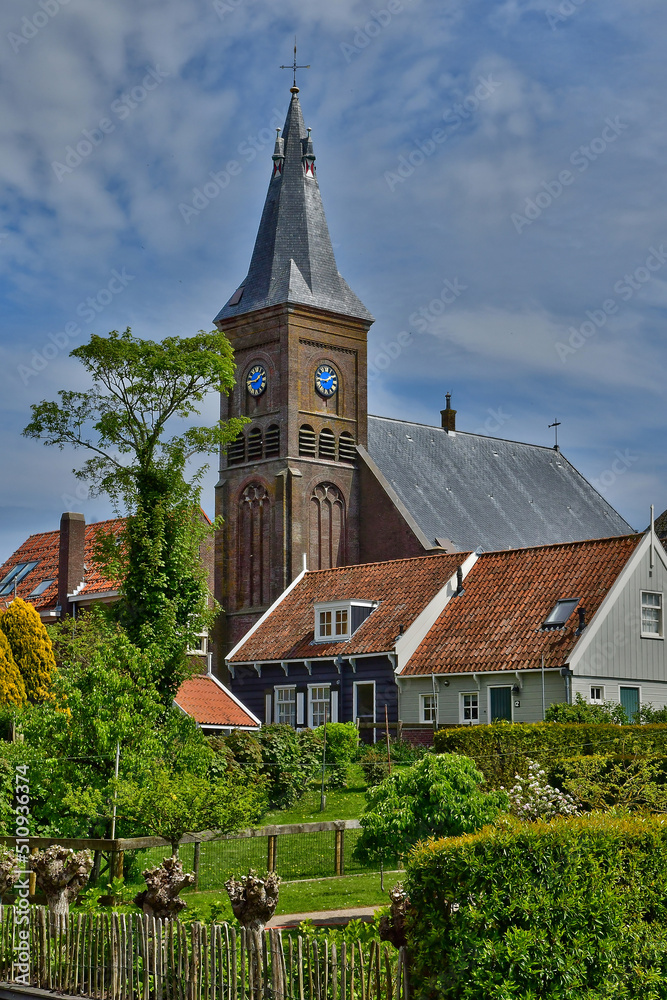 Marken, Netherlands - may 22 2022 : the village centre
