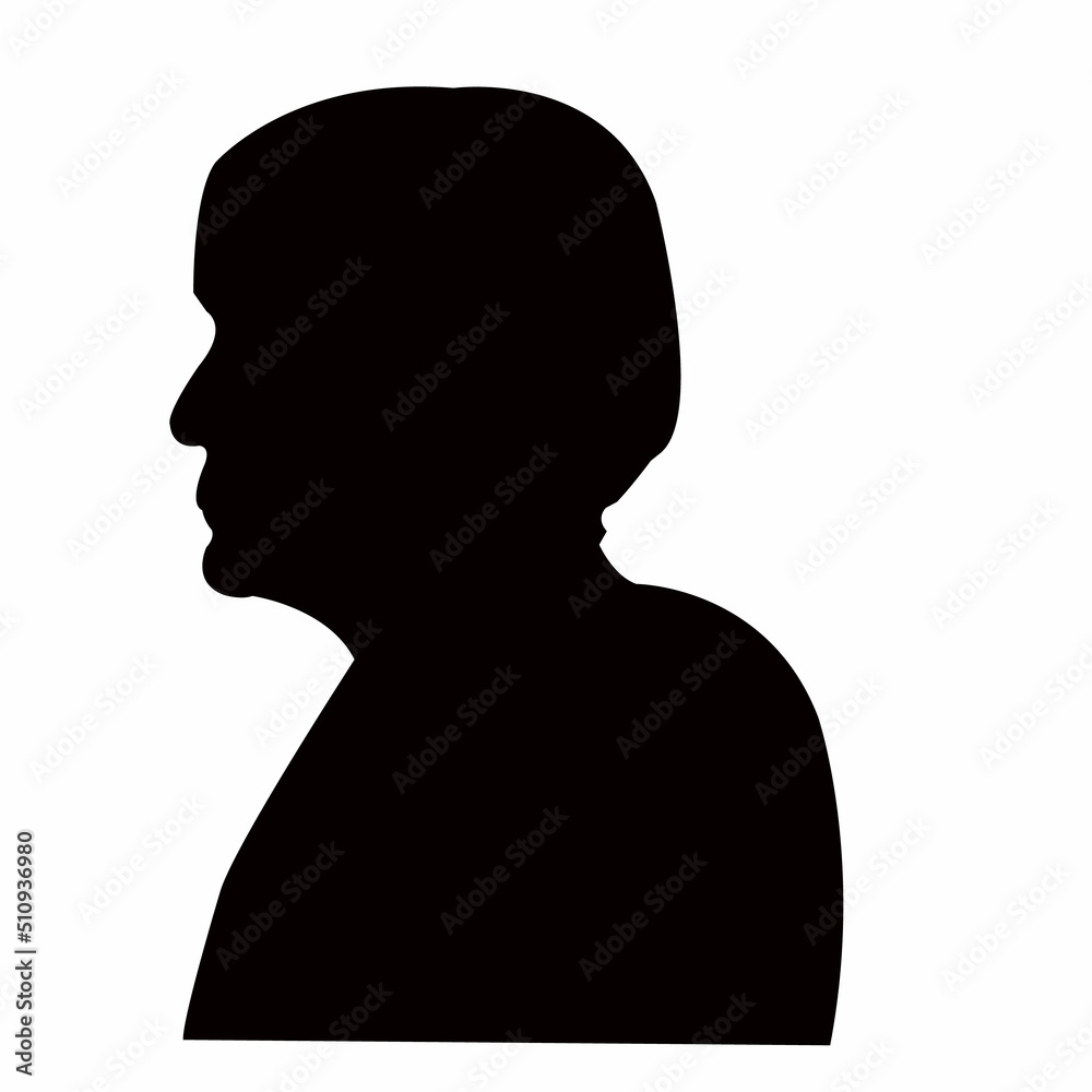 a woman head silhouette vector a woman head silhouette vector