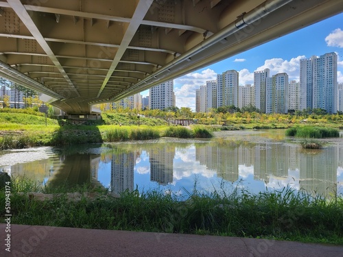 bridge over river in the city © LEPIPODO