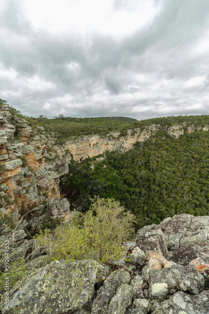 natural landscape in the city of Ituaçu, State of Bahia, Brazil