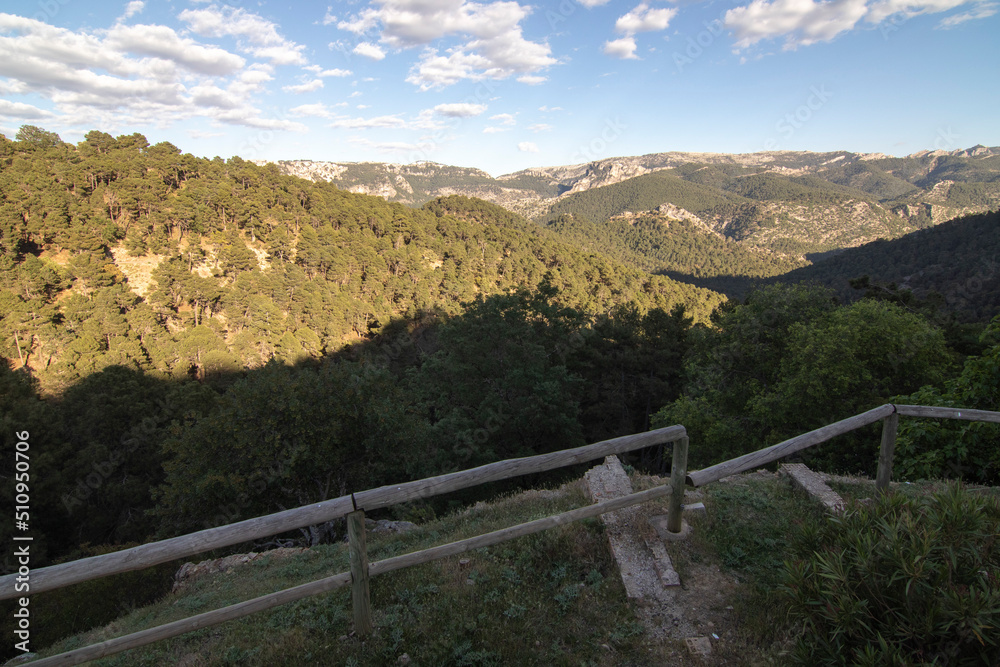Trails with wonderful views of the Sierra De Cazorla, Spain. Nature tourism concept. Trails with wonderful views of the Sierra De Cazorla, Spain. Nature tourism concept.