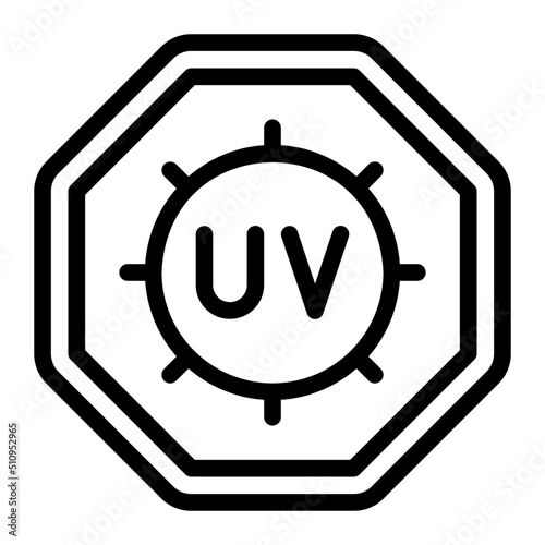 uv line icon