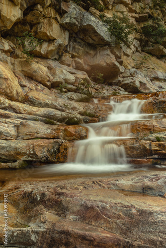 waterfall in the city of Itua  u  State of Bahia  Brazil