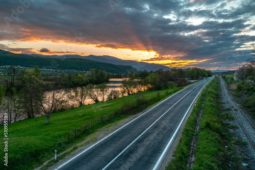 sunset on the road © Ammar