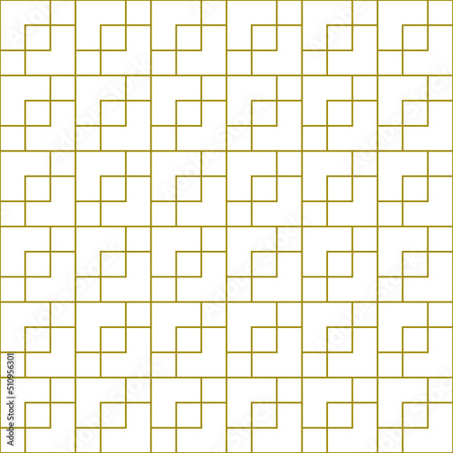 Vector seamless abstract geometric pattern of squares on a white background.