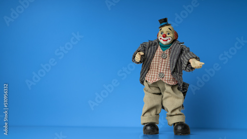 Portrait of a clown with a smile, Figure, Background