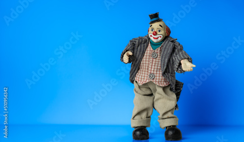 Portrait of a clown with a smile, Figure, Background
