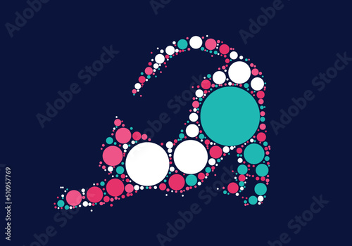 cat color dot vector texture