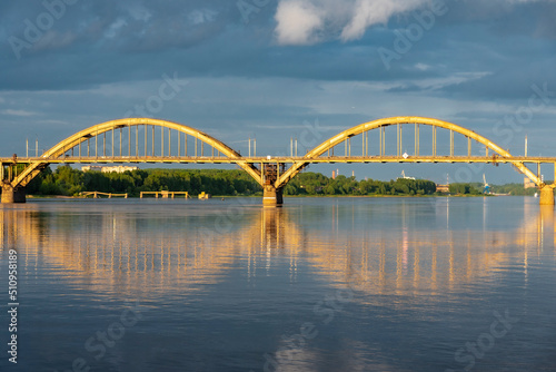 Bridge over the Volga river in Rybinsk © Nikolay
