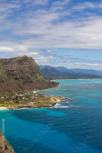 The island of Oahu in Hawaii