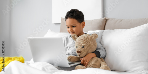 Little African-American boy...