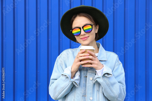 Beautiful young woman with ...
