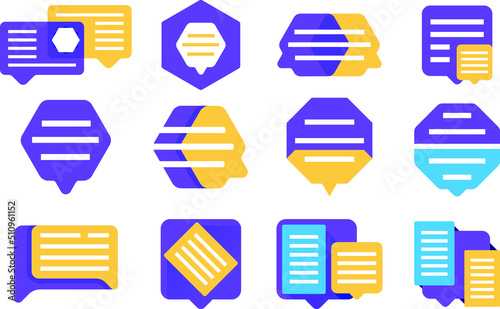 New Message, Bubble Speech Chat. Message Chatting