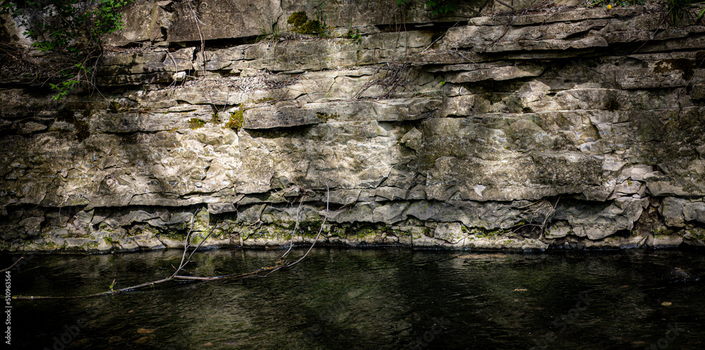 rocks and river rocks and river