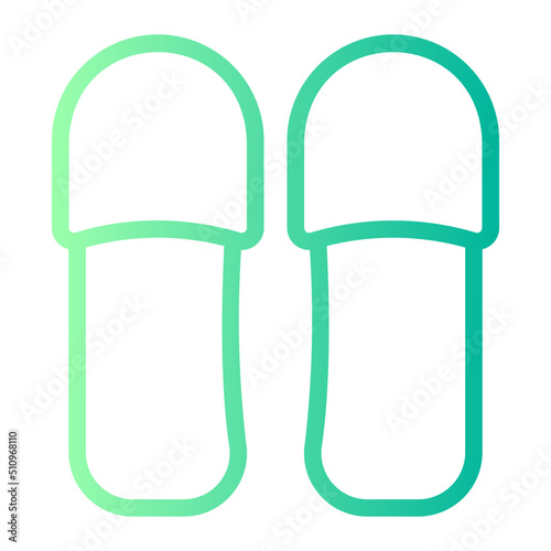 slippers gradient icon