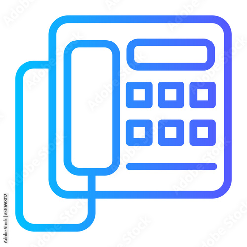 telephone gradient icon