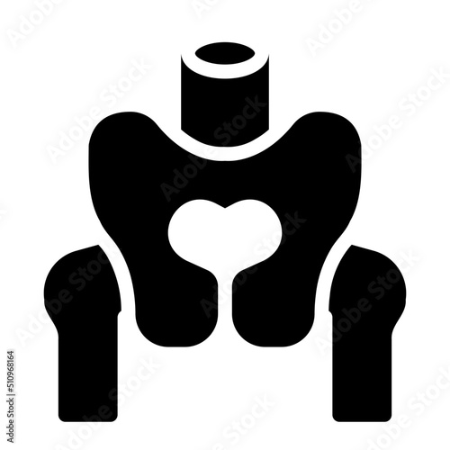 pelvis glyph icon