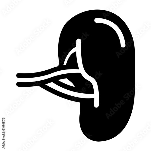 spleen glyph icon